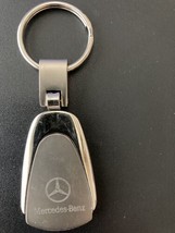 NEW Mercedes Benz Original Genuine Chrome Tear Drop Keychain Silver Color - $15.83