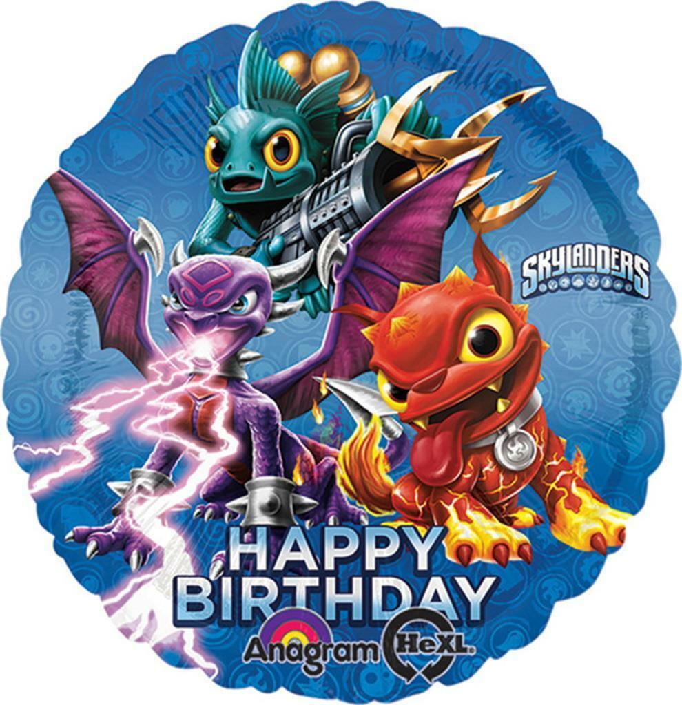 Skylanders Round Foil Mylar Balloon Birthday Party Supplies 1 Per Packag... - $2.95