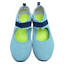 Kuru Blue Lucy slip-on Mary Jane flats comfort mesh walking shoes size 8.5 - £30.26 GBP