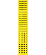 SUMP PUMP DISCHARGE Pipe Markers Adhesive Yellow stickers &amp; Arrows BRADY... - $316.83 MXN