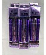(3) e.l.f. PITCH BLACK Big Mood Mega Volume &amp; Lifting Mascara - 0.3 fl o... - $223.68 MXN