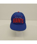 New York Giants Men&#39;s Baseball Hat Cap Snapback Blue Polyester - $147.96 MXN