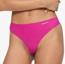 Calvin Klein Women&#39;s Invisibles Thong Panty, Pink Fushia Small - £12.01 GBP