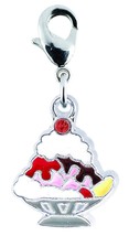 Charmtastic Metal Clip-On Charms 1/Pkg-Ice Cream Sundae - $2.42