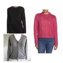 Lot of 3 Juniors Womens Teens Sweatshirts Small Medium Woven Heart I Lov... - $27.72
