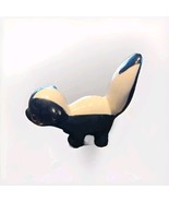 Vintage DeLee California Pottery Skunk Figurine Black White Rare - $294.23 MXN
