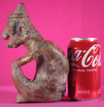 Ex Sotheby&#39;s Authentic Pre Columbian Artifact Nayarit Hunchback Figure COA T117 - $599.99