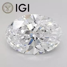 OVAL Cut Lab Grown 1.09 Cts IGI Certified CVD Diamond F Color VS2 Clarity - $294.00