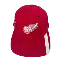 Vintage NHL Detroit Red Wings Sports Specialties Bauer Red Baseball Cap Hat VTG - £27.10 GBP