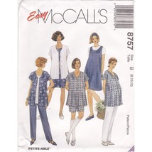 UNCUT Vintage Sewing PATTERN Easy McCalls 8757, Maternity 1997 Jumper Top Shirt - $17.42