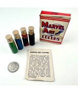 Vintage Marvel Art Colors Oil Paint Set w Directions Red Green Blue Yell... - £7.76 GBP