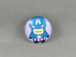 Captain American Pin - Bigh Head Child Graphic - Celluloid Pin  - £11.79 GBP