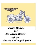 2016 Harley Davidson Dyna Models Service Manual  - $22.95