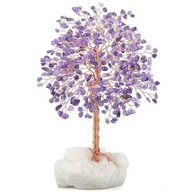Crystal Tree with Amerthyst Cluster (Amethyst Tree with Quartz Base) - £105.14 GBP