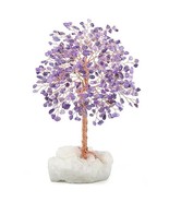 Crystal Tree with Amerthyst Cluster (Amethyst Tree with Quartz Base) - £105.26 GBP