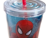 Amazing Spider-Man Web Slinger BPA-FREE Plastic Tumbler with Lid NEW - $5.31