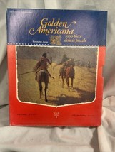 Vintage  Golden Americana 1000 Piece Deluxe Puzzle The Parley Remington Series - £10.01 GBP