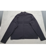 JBXR Cardigan Sweater Mens XL Black Knitted Long Sleeve Mock Neck Full Z... - $31.44 CAD