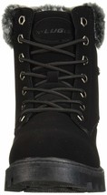 Lugz Womens&#39;s Empire Hi Fur Lace Up Black Boots Size 7 Wide - £50.98 GBP