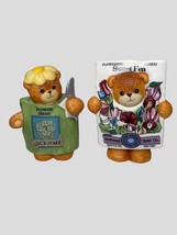Enesco Lucy &amp; Me Lucy Rigg Bears - Flower Seeds 1990 &amp; Sweet Pea  1995 Lot Of 2 - £12.60 GBP