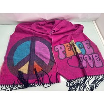 No Boundaries Peace Women&#39;s Scurf Pink Super Soft - £7.76 GBP