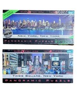 New York New York Glow In The Dark &amp; Times Square Panoramic Puzzles 750+... - £11.58 GBP