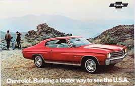 1972 Chevrolet Chevelle Malibu Poster Brochure, Original Xlnt - $11.87