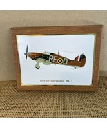 Hawker Hurricane Mk 1 Metal Tin Print Wood Desk or Wall Plaque - £38.87 GBP