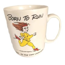 Hallmark 1987 Shoebox Greetings Mug "Born to Run to Cleaners Store Bank"  Funny - $7.43