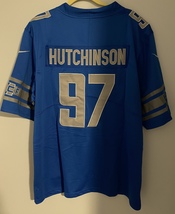Aidan Hutchinson Detroit Lions Men’s Blue Jersey Size Small Free Shipping  - £28.83 GBP
