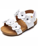 Toddler Sandals  Girl&#39;s Flower Open Toe Strap Summer Flat Princess - $19.17 CAD