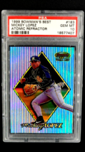 1999 Bowman&#39;s Best Atomic Refractor 183 Mickey Lopez RC Rookie /100 PSA ... - $110.49