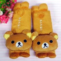 Rilakkuma Plush Car Seatbelt Shoulder Pad, Seat Belt Covers Cushion 2pcs - £13.58 GBP