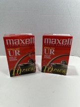 Maxell Ur-90 Normal Bias Audio Cassettes 90 min 2 PACK OF 10 - Total 20 NEW - £20.69 GBP