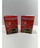 Maxell Ur-90 Normal Bias Audio Cassettes 90 min 2 PACK OF 10 - Total 20 NEW - £20.79 GBP