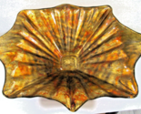 Mid-Century Modern Extra Large Murano Gold Art Glass 25&quot; Centerpiece Bowl - $226.71