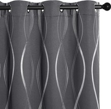 Nicetown Grey Blackout Curtains 84 Inch Length 2 Panels Set For Bedroom,, Gray). - £27.13 GBP