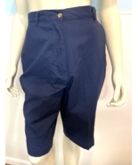 Karen Scott Navy Blue Bermuda Shorts Size 10 - $32.57 CAD