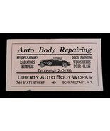 Vtg Liberty Auto Body Works Schenectady NY Advertising Ephemera - $14.99