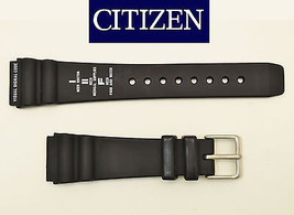  Citizen 20mm Original Rubber Watch Band BLACK Strap Visual Signal Code ... - £40.25 GBP