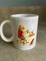 Norman Rockwell Sleeping Santa Christmas Coffee Tea Mug Holiday - £3.75 GBP