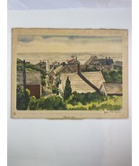 Harbor View By William McK. Spierer Watercolor Print 16x20.5” - €34,45 EUR