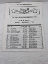 Star Fleet Battles Captain&#39;s Module C1 SSD Book New Worlds 1 Lyran Hydra... - $270.54 MXN