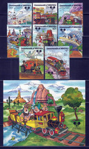 Dominica 1054-1063 MNH Disney Disneyland Mickey 60th Anniversary ZAYIX 0701M0076 - £13.83 GBP