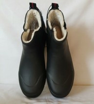 Tretorn Rain Boots Lina Womens 8 Black Rubber Faux Fur Lined Waterproof ... - $37.22