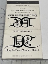 Matchbook Cover  Don CeSar Resort Hotel  ST Petersburg Beach, FL  gmg  Unstruct - £9.46 GBP