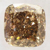 Loose Cushion Shape Diamond Fancy Deep Brown Color 1.08 Carat SI2 IGI Certified - £1,162.96 GBP