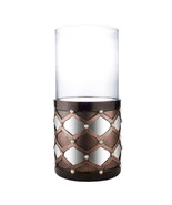22 in. Arabesque Mirror Floor Candleholder Brown - $4,383.03 MXN