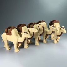 5pcs/set Desert Camel Animals Theme Minifigures Building Blocks Toys - £21.58 GBP
