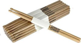 12 Pairs 2B Wood Tip Natural Maple Drumsticks Pro 24 Drum Sticks New - £30.89 GBP